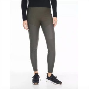 Athleta Madison Moto Tight Legging Olive Gray
